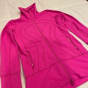 Hot pink lululemon zip up